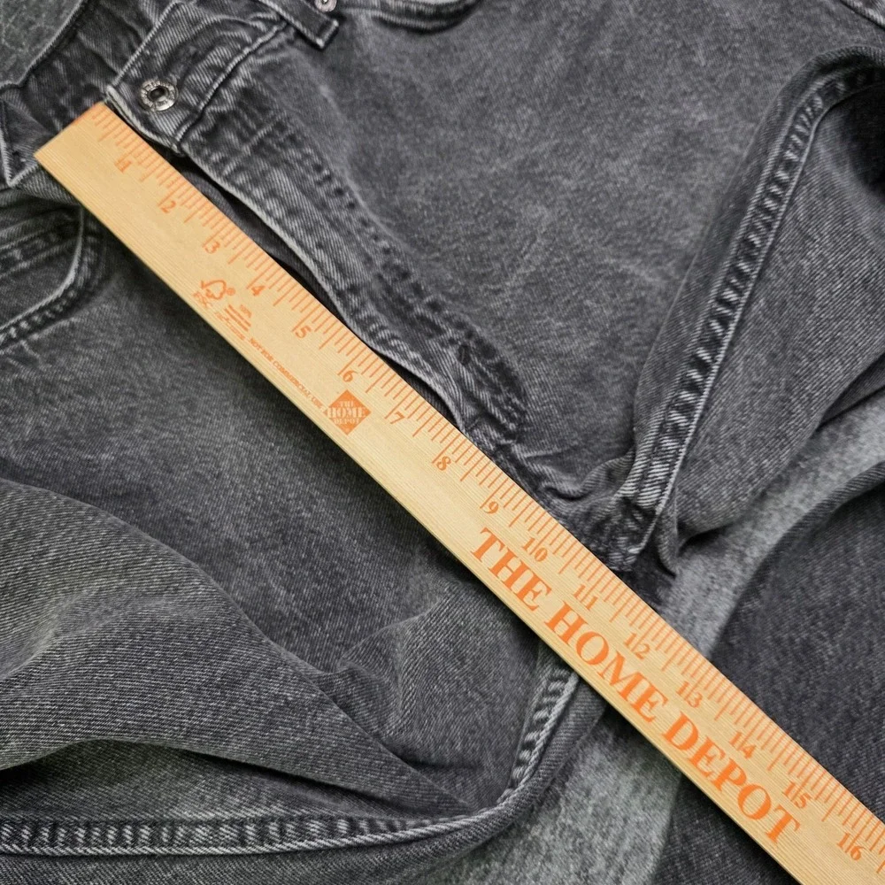 Vtg Levis 550 Jeans Mens 34x32 Fit 32x29 Black Orange Tab Relaxed 90s Denim USA